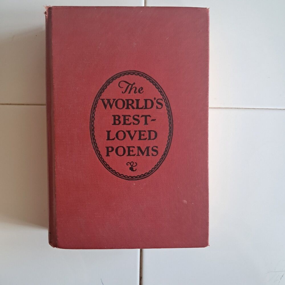 Lot of 2 Vintage Poetry Book Blue Red Hardbacks: Oxford Books of American Verse - Picture 2 of 7